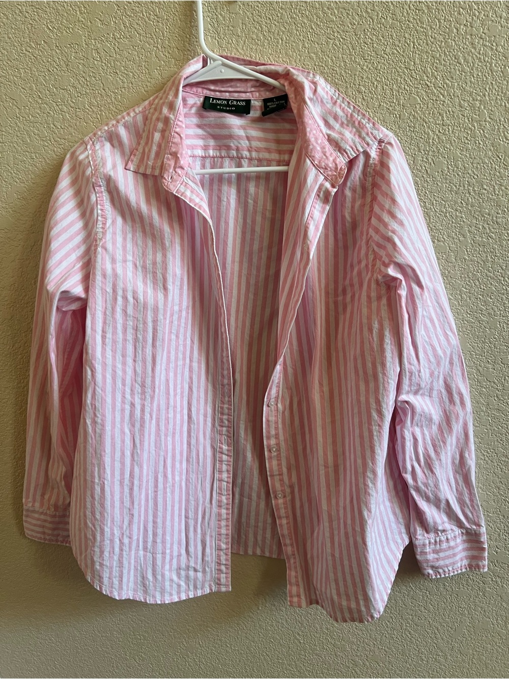Lemon Grass Pink Stripe Button-Down Shirt - Women's